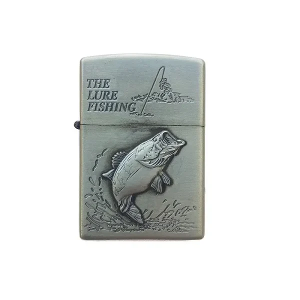 Bricheta Tip Zippo, 3d Relief, Metalica, Peste Si Lichid Zippo 125 Ml P4 - imagine 2