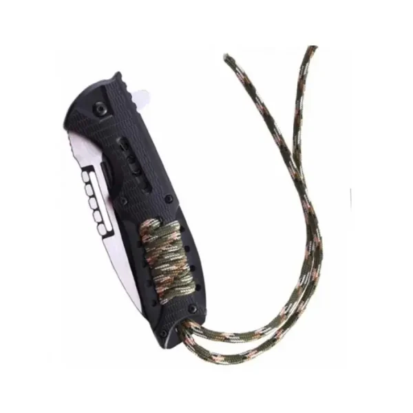 Cutit Briceag, Model Military Commando Style, Cu Sistem De Blocare Lama Si Suport De Prindere La Centura, 21.5 Cm - imagine 2