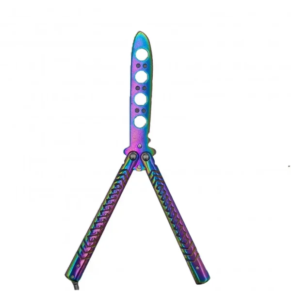 Cutit Fluture Butterfly, Balisong 22 Cm, Fade, Fara Tais, De Antrenament, Model Incrucisat