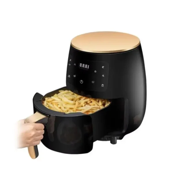 Friteuza Cu Aer Cald Fara Ulei Air Fryer Capacitate 6l Ecran Digital Functie De Coacere