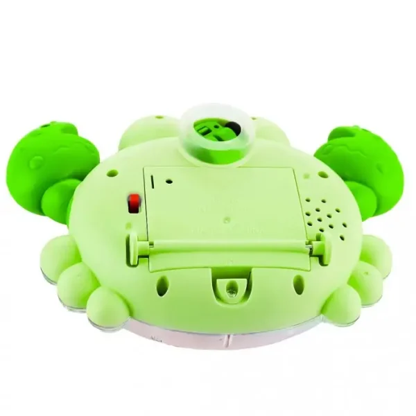 Jucarie Interactiva Pentru Copii, Model Crab, Plastic, Cu Lumini, 2 Ani+, Verde - imagine 3