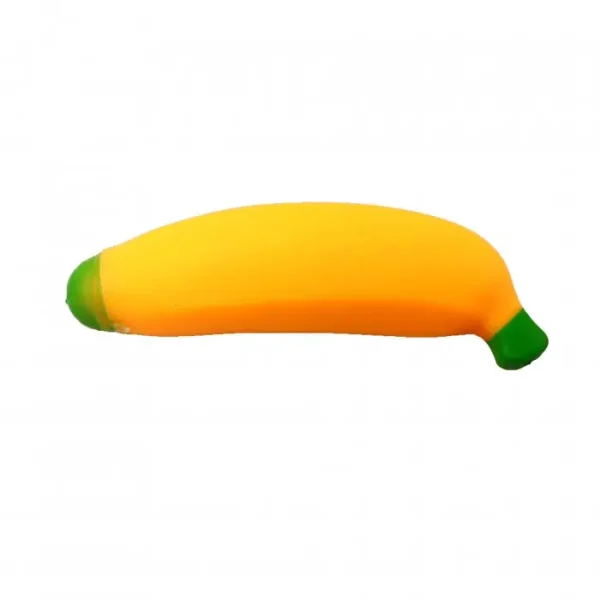 Jucarie Squeeze, Model Banana, Antistres, Galben,13 Cm , Pentru Copii