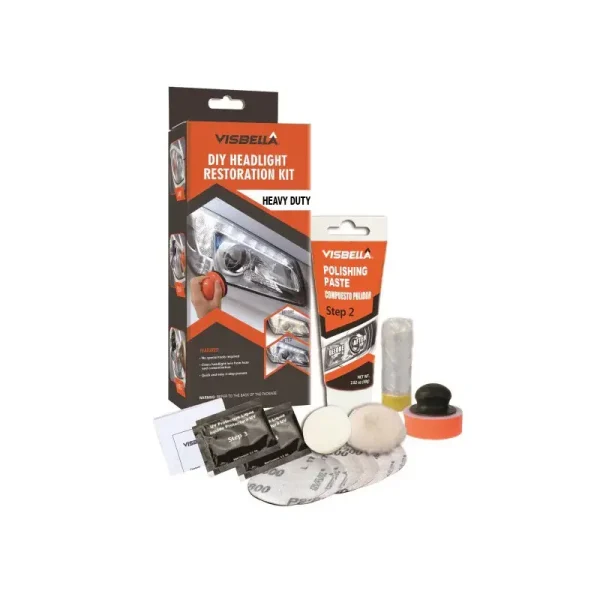 Kit Profesional Restaurare Polishare Faruri Visbella Heavy Duty - imagine 2