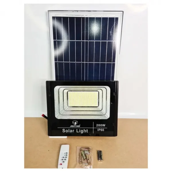 Kit Solar, Lampa Solara Cu Telecomanda Si Panou Solar Ip 66, 200w - imagine 2