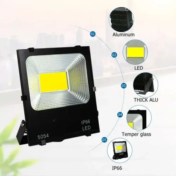 Proiector Led Flood Light, Cob 220v, Ip66 Power 30w - imagine 2