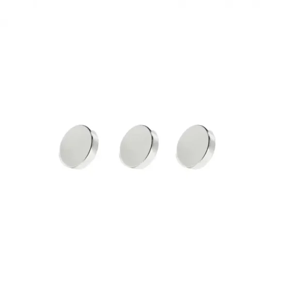 Set 3 Magneti Foarte Puternici, Gri, Disc, Simplu, 10mm X 3 Mm