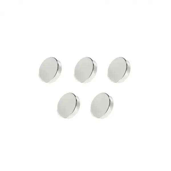 Set 5 Magneti Foarte Puternici, Gri, Disc, Simplu, 10 Mm X 3 Mm