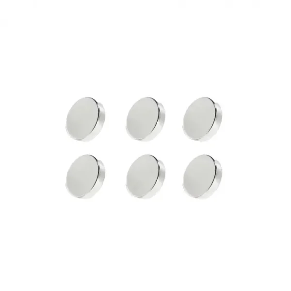 Set 6 Magneti Foarte Puternici, Gri, Disc, Simplu, 10mm X 3 Mm