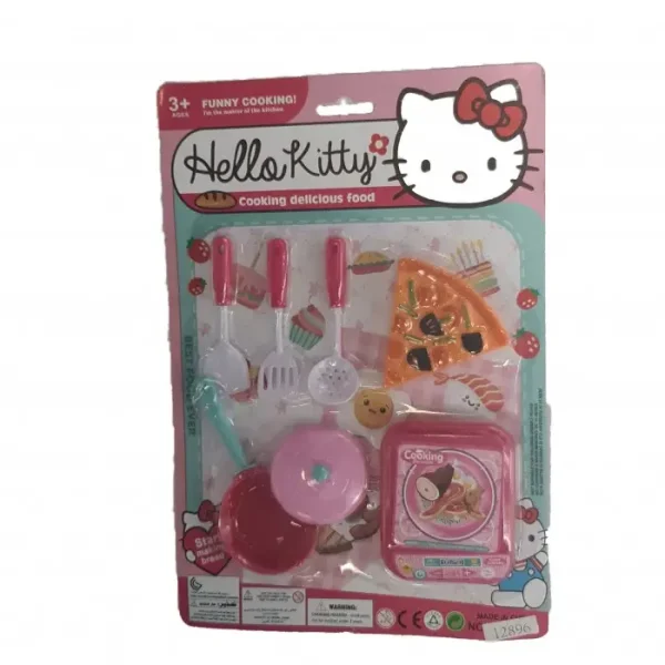 Set Jucarie, Hello Kitty, Ustensile Gatit, Pizza