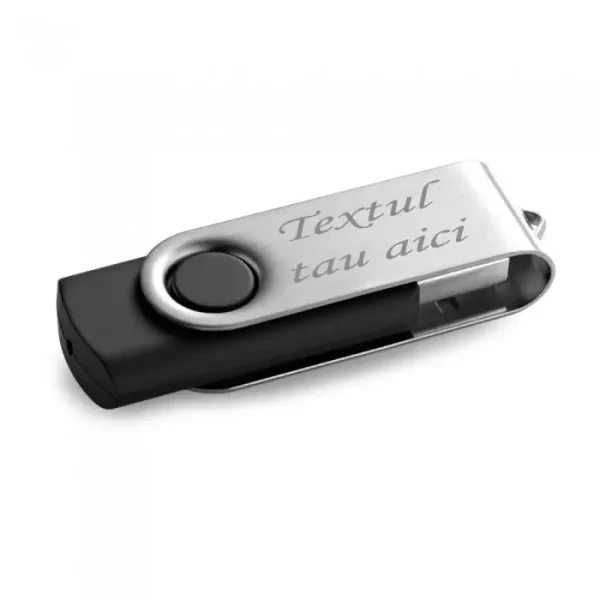 Unitate Usb Stocare 32gb, Personalizata Cu Textul Tau, Albastru Si Negru - imagine 2