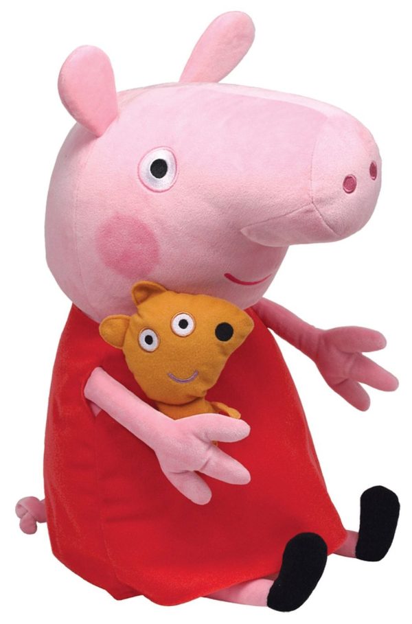 PLUS TY 38CM BEANIE BABIES PEPPA PIG PEPPA