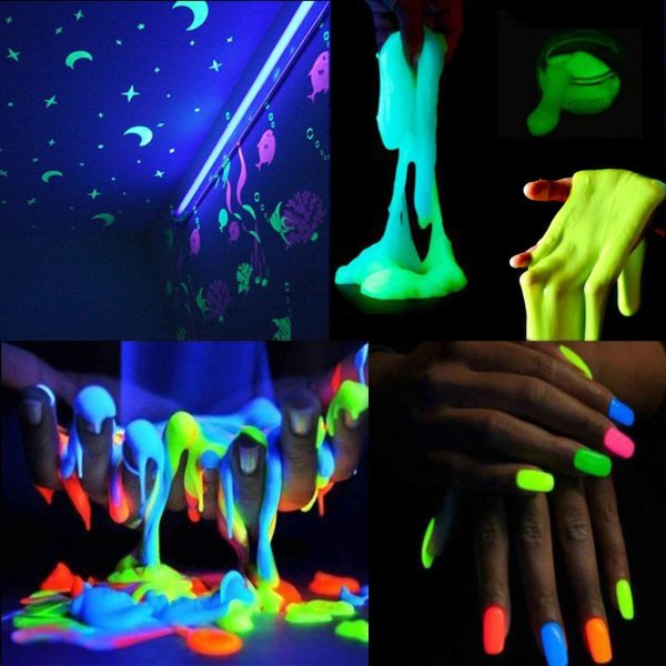 Pigment albastru fluorescent reactiv uv cantitate 100 gr - imagine 2