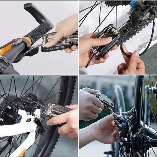 Kit multifunctional bicicleta 16 in 1, chei, surubelnite, inbus, levier - imagine 5