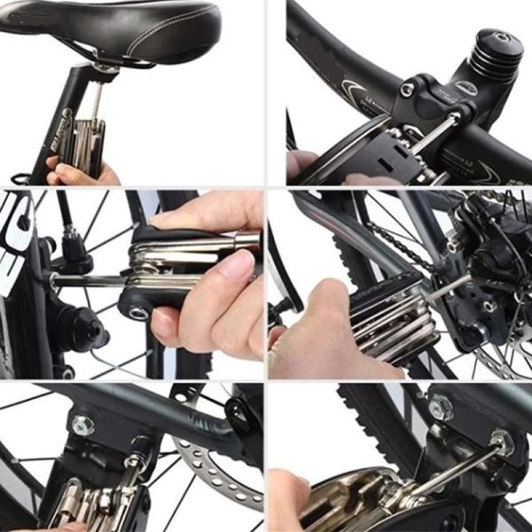 Kit multifunctional bicicleta 16 in 1, chei, surubelnite, inbus, levier - imagine 6