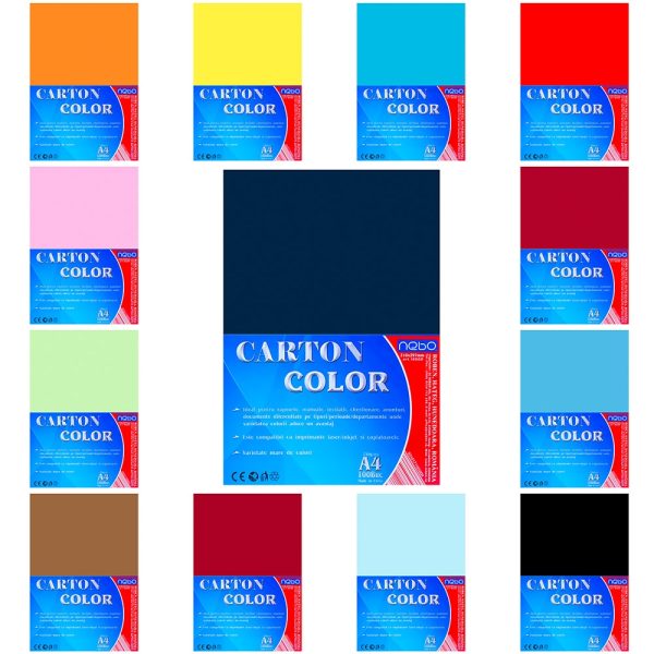 Carton color A4 250g Set 100 - NEBO