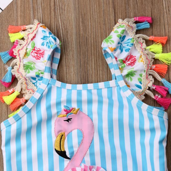 Costum Baie Flamingo Drool (Marime: 100) - imagine 4