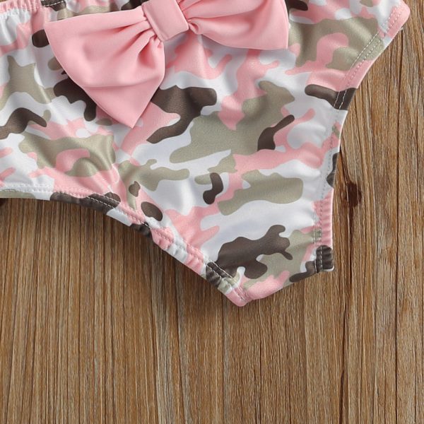 Costum de baie cu franjuri din 3 piese Drool (Marime: 100, Model: Army) - imagine 4