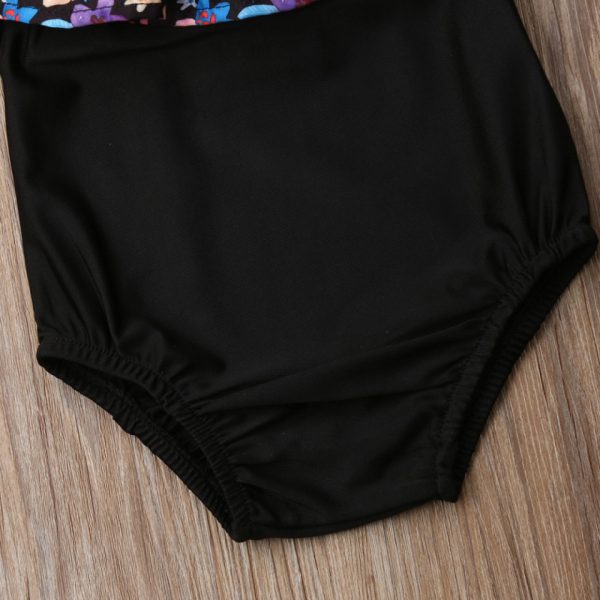 Costum de baie cu volan inflorat si bentita Drool (Marime: 90) - imagine 4