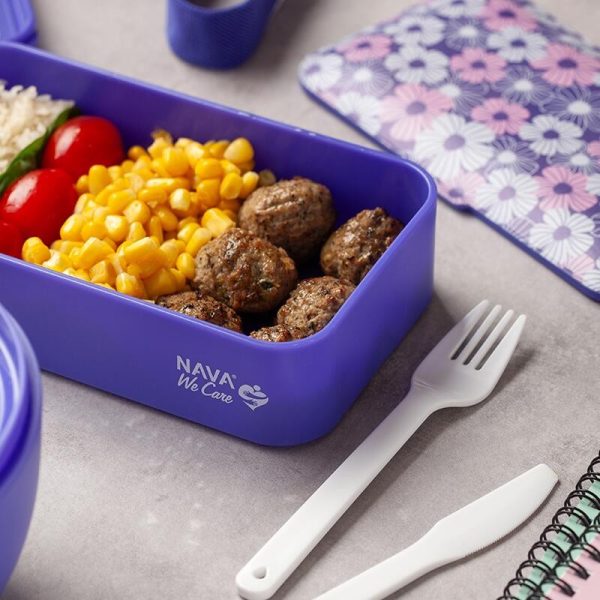 Lunchbox Nava We care 650 ml violet - imagine 6