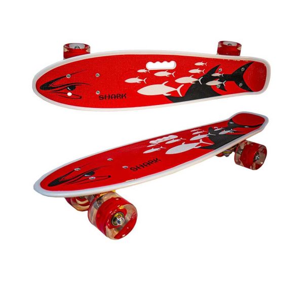 Placa skateboard cu roti silicon, led