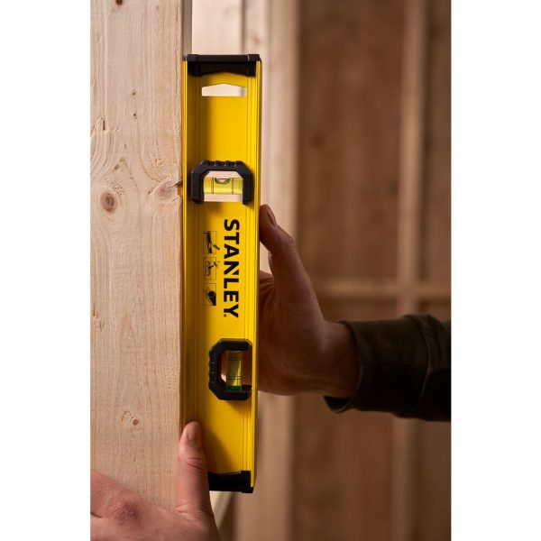 Stanley 0-42-072, Nivela basic I-Beam, 30cm, 2 fiole, precizie de 2mm/m - imagine 3