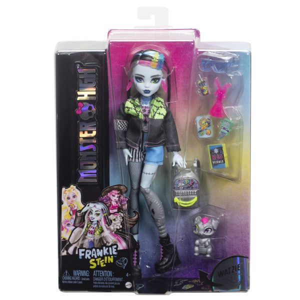 MONSTER HIGH PAPUSA FRANKIE STEIN SI ANIMALUT WATZIE