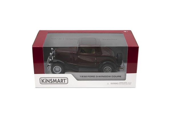 MASINUTA METALICA FORD 1932 COUPE 13CM SCARA 1 LA 34