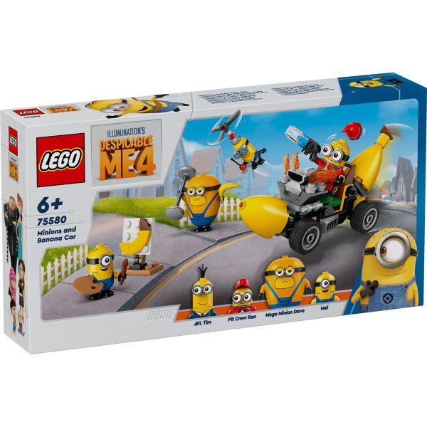 LEGO DESPICABLE ME4 MINIONII SI MASINA BANANA 75580