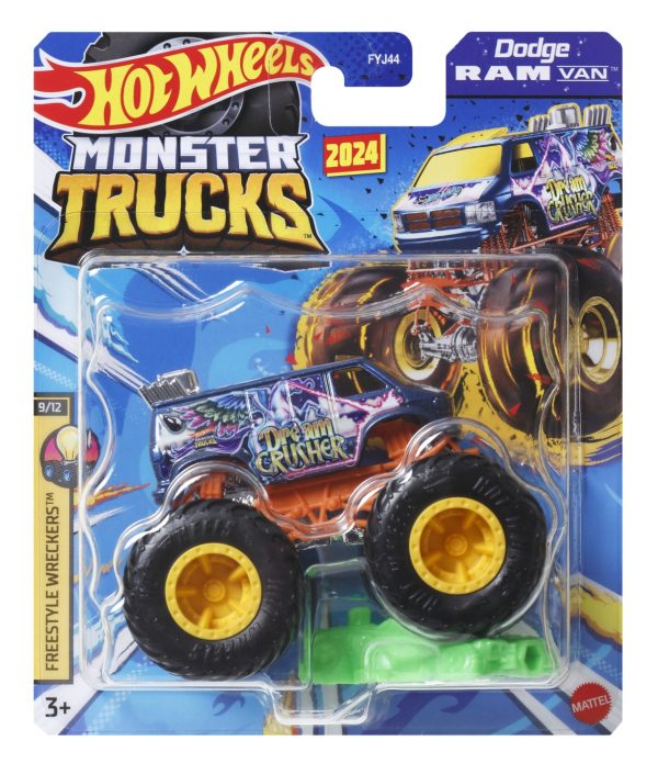 HOT WHEELS MONSTER TRUCK MASINUTA DODGE RAM VAN SCARA 1:64