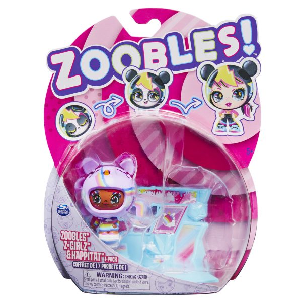 ZOOBLES Z-GIRLZ FIGURINA DE TRANSFORMARE FETITA UNICORN