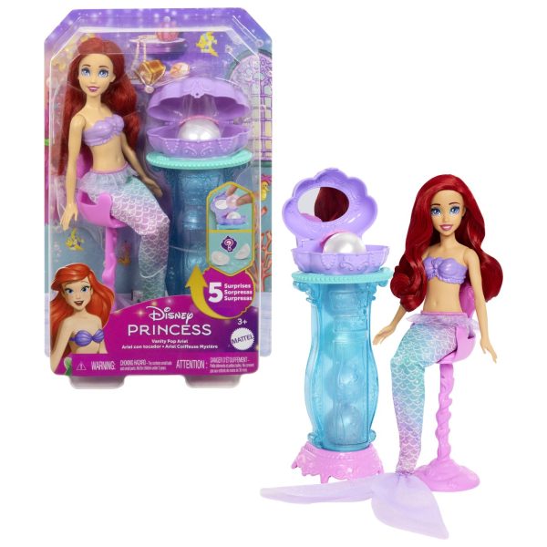 DISNEY PRINCESS PAPUSA ARIEL SI MASUTA DE MACHIAJ CU SURPRIZE - imagine 2