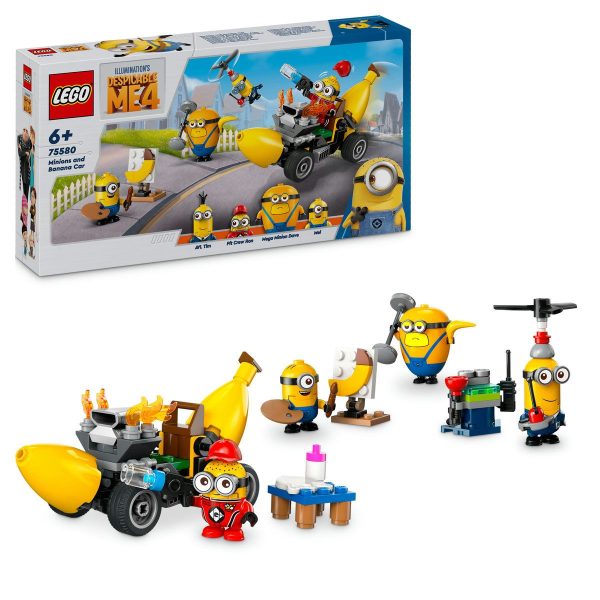 LEGO DESPICABLE ME4 MINIONII SI MASINA BANANA 75580 - imagine 4