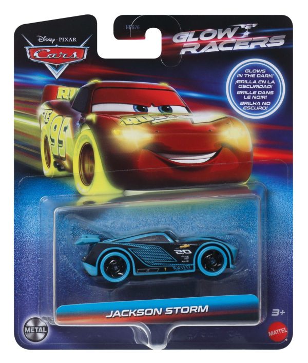 CARS GLOW RACERS MASINUTA METALICA JACKSON STORM 1:55