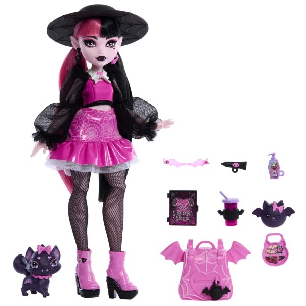 MONSTER HIGH PAPUSA DRACULAURA SI ANIMALUTUL COUNT FABULOUS - imagine 2