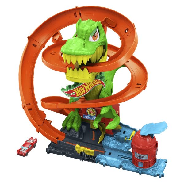 HOT WHEELS CITY SET STATIA DE POMPIERI SI BATALIA CU TREX - imagine 2