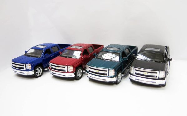 MASINUTA METALICA CHEVROLET SILVERADO 13CM SCARA 1 LA 46 - imagine 2