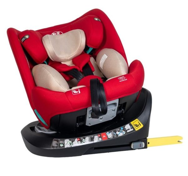 Scaun Auto Saphir DELUXE BUF BOOF iSIZE Red cu Isofix pozitie somn 165 grade rotativ 360 grade 40-150 cm - imagine 12