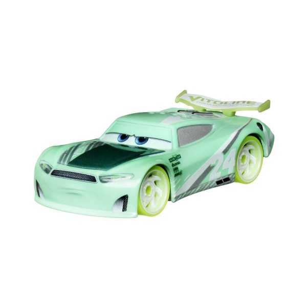 CARS GLOW RACERS MASINUTA METALICA CHASE RACELOTT 1:55 - imagine 2