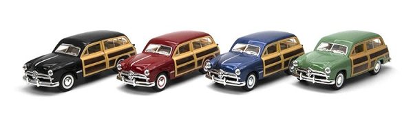 MASINUTA METALICA FORD WOODY WAGON 1949 13CM SCARA 1 LA 40 - imagine 2