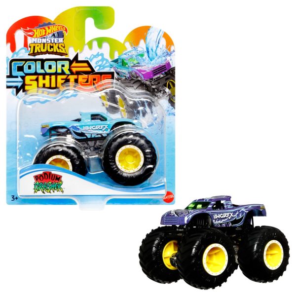 HOT WHEELS MONSTER TRUCK CAMION CU CULORI SCHIMBATOARE SCARA 1:64 - imagine 2