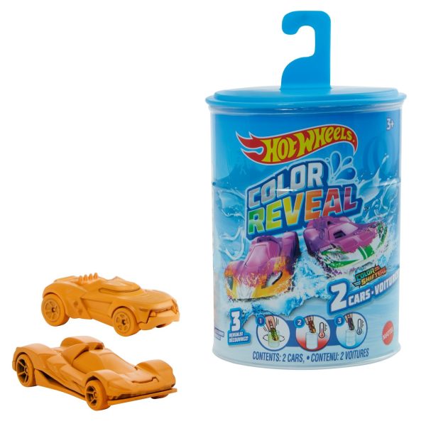 HOTWHEELS SET 2 MASINI CU CULORI SCHIMBATOARE SCARA 1:64 - imagine 2