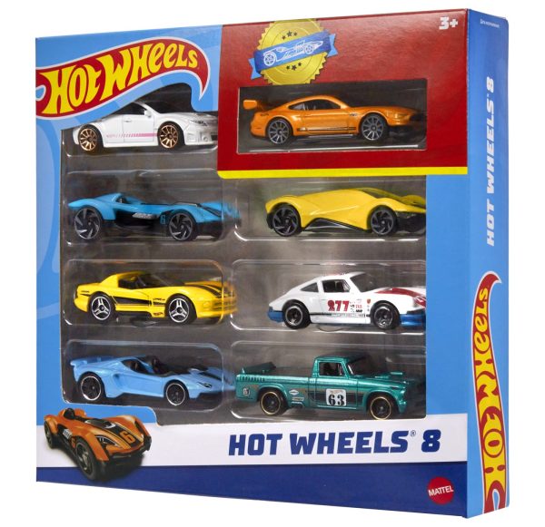 HOT WHEELS SET 8 MASINUTE METALICE SCARA 1:64 - imagine 2