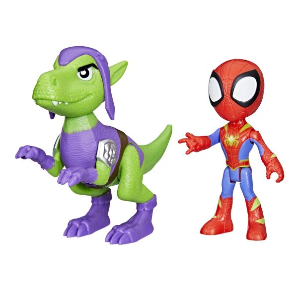 SPIDEY SI PRIETENII MARVEL DINO WEBS SPIDEY SI GOBLIN RAPTOR - imagine 2