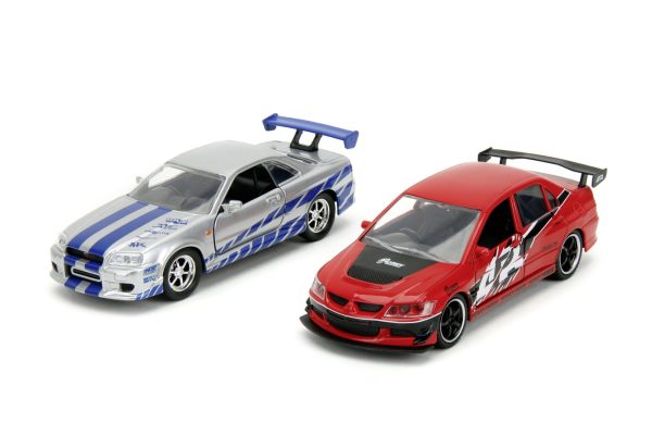 JADA FAST AND FURIOUS SET 2 MASINI METALICE MITSUBISHI LANCER EVOLUTION IX 1:32 - imagine 2