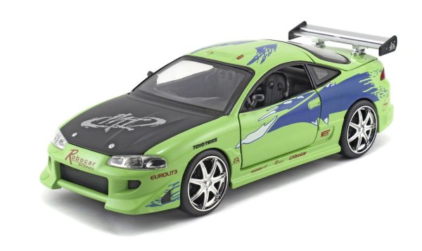 JADA FAST & FURIOUS MASINUTA METALICA MITSUBISHI ECLIPSE SCARA 1:24 - imagine 2