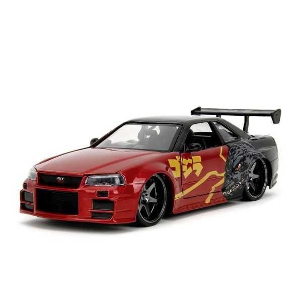 JADA GODZILLA MASINUTA METALICA NISSAN SKYLINE GTR SCARA 1 LA 24 - imagine 2