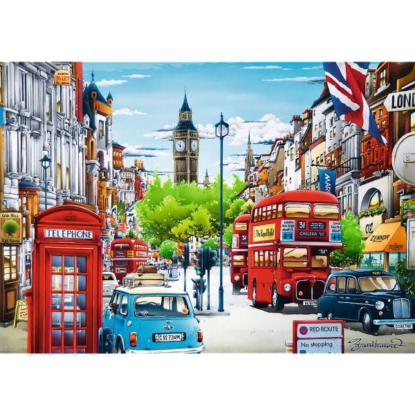 PUZZLE TREFL 1000 STRADA IN LONDRA - imagine 2