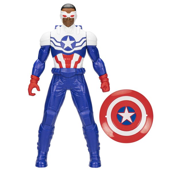 MARVEL AVENGERS FIGURINA CAPTAIN AMERICA ALBASTRU DESCHIS 24CM - imagine 2