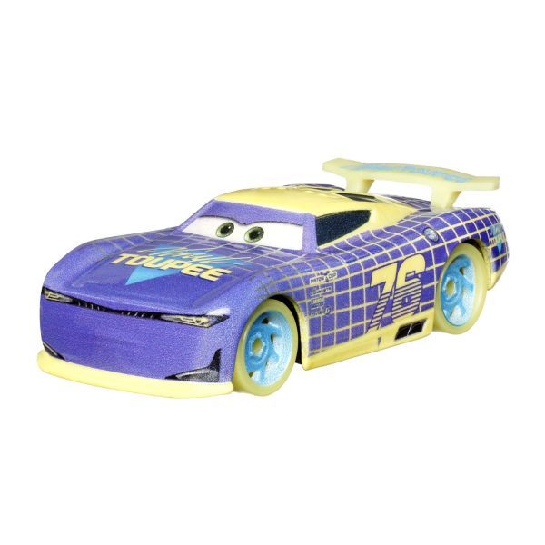 CARS GLOW RACERS MASINUTA METALICA WILL RUSCH 1:55 - imagine 2