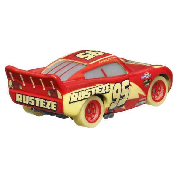 CARS GLOW RACERS MASINUTA METALICA FULGER MCQUEEN 1:55 - imagine 3